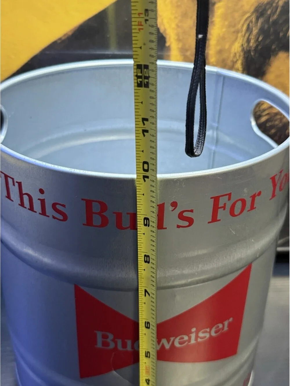 Budweiser Metal Keg Ice Bucket This Bud’s For You Beer Tub Barware 2022